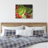 Hawaii Aloha Blume Art Print Leinwanddruck (Insitu (Schlafzimmer))