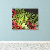 Hawaii Aloha Blume Art Print Leinwanddruck (Insitu (Holzboden))
