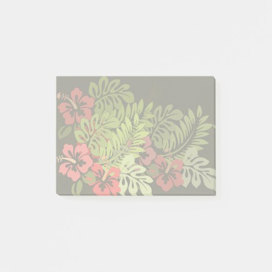 Hawaii Aloha Blume Art Print Post-it Klebezettel (Vorderseite)