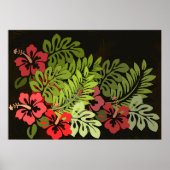 Hawaii Aloha Blume Art Print Poster (Vorne)