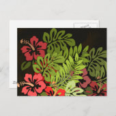 Hawaii Aloha Blume Art Print Postkarte (Vorne/Hinten)
