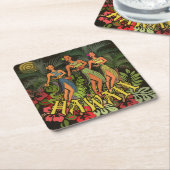 Hawaii Aloha Blume Art Print Rechteckiger Pappuntersetzer (angewinkelt)