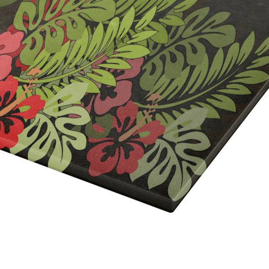 Hawaii Aloha Blume Art Print Schneidebrett (Ecke)