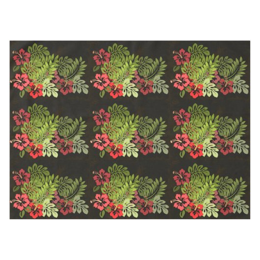 Hawaii Aloha Blume Art Print Tischdecke (Vorderseite (Horizontal))