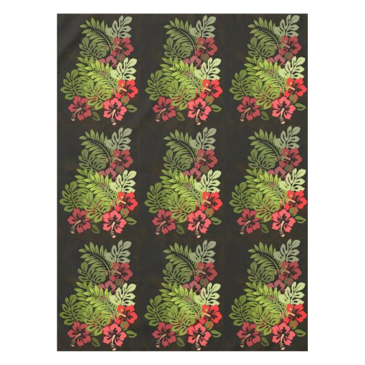 Hawaii Aloha Blume Art Print Tischdecke (Vorderseite)