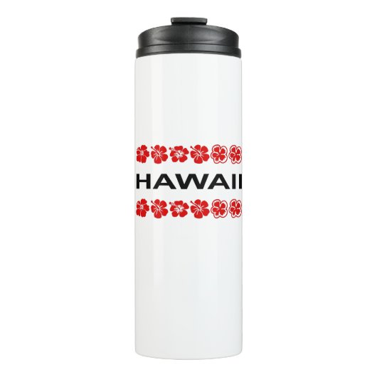 Hawaii Aloha Blume Bands Light Color Thermosbecher (Vorderseite)