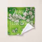 Hawaii Aloha Collection Badetuch Set (Waschlappen)