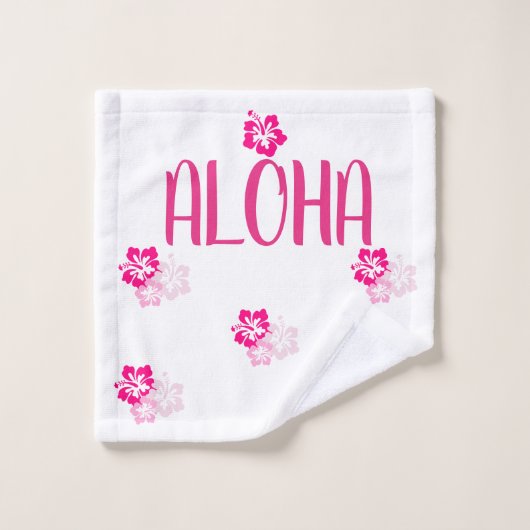 Hawaii Aloha Collection Badetuch Set (Waschlappen)