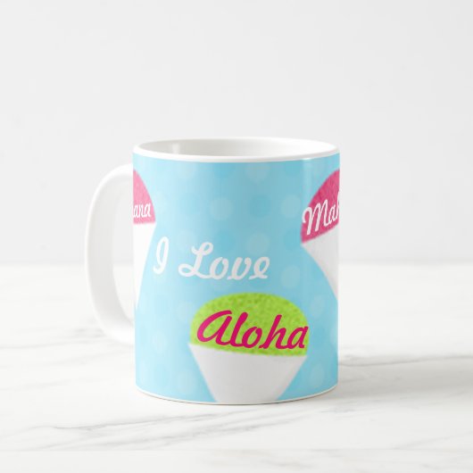 Hawaii Aloha Collection Tasse (Vorderseite Links)