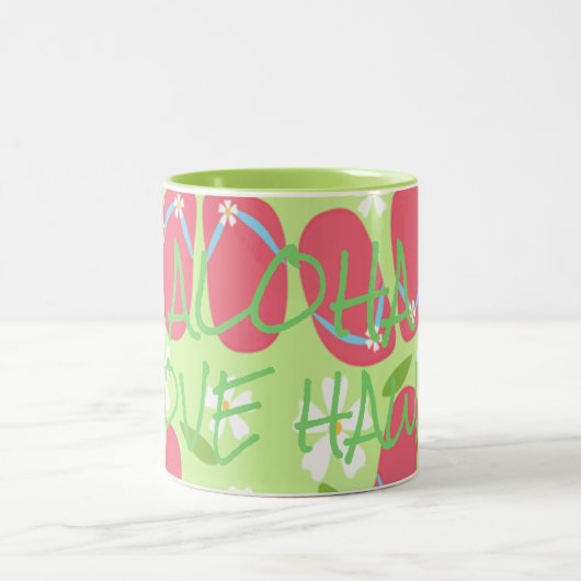 Hawaii Aloha Collection- Zweifarbige Tasse (Mittel)