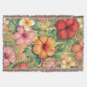 Hawaii aloha decorative flowers pattern decke (Vorderseite)