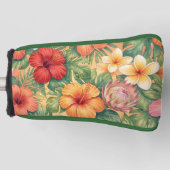 Hawaii aloha decorative flowers pattern golf headcover (Vorderseite)