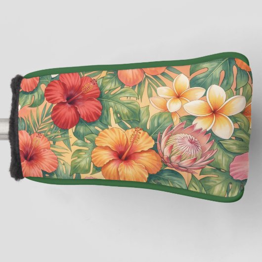 Hawaii aloha decorative flowers pattern golf headcover (Vorderseite)