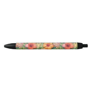 Hawaii aloha decorative flowers pattern kugelschreiber