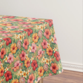 Hawaii aloha decorative flowers pattern tischdecke