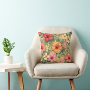Hawaii Aloha Dekorative Blumen Muster Kissen