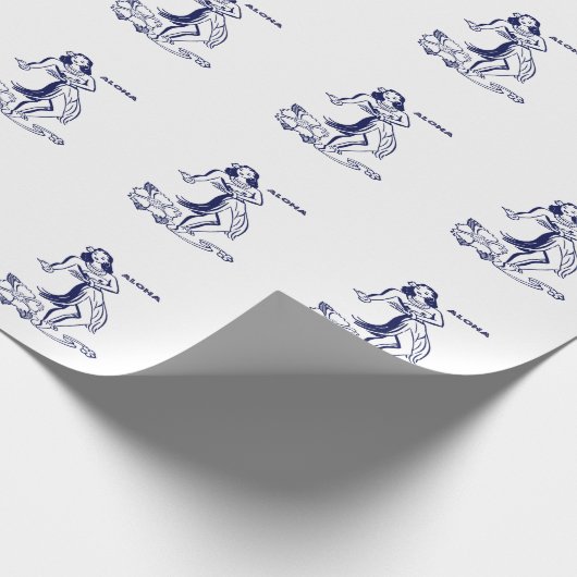 Hawaii Aloha Geschenkpapier (Ecke)