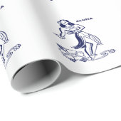 Hawaii Aloha Geschenkpapier (Rolleneckpunkt)