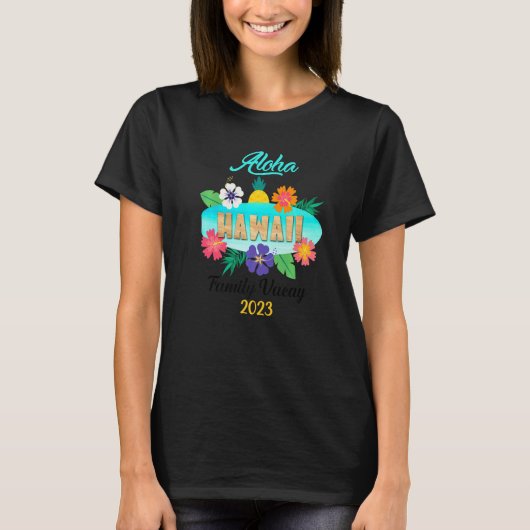 Hawaii Aloha Hawaiian Family Trip 2023 Premium_9 T-Shirt (Vorderseite)