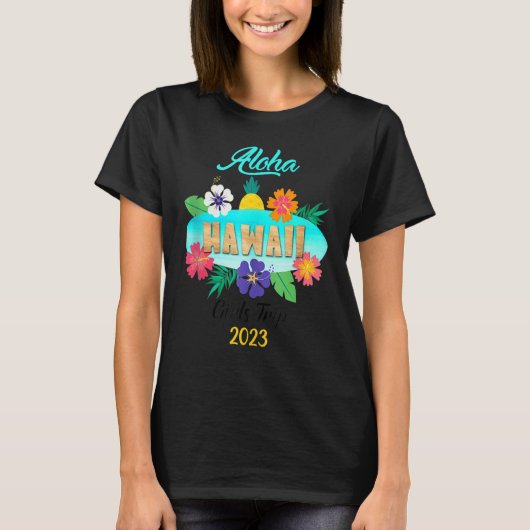 Hawaii Aloha Hawaiian Family Trip 2023 T-Shirt (Vorderseite)
