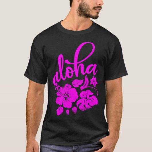 Hawaii Aloha Hibiscus Hawaiian Party 3 T-Shirt (Vorderseite)