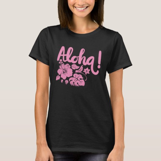 Hawaii Aloha Hibiscus Hawaiian Party 4 T-Shirt (Vorderseite)