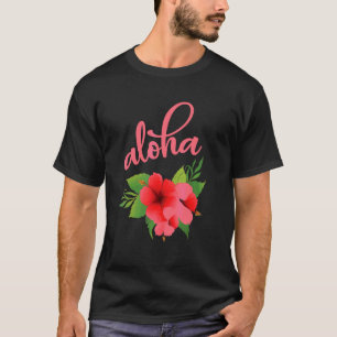 Hawaii Aloha Hibiskus Hawaiianische Party 3 T-Shirt