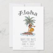 Hawaii Aloha Hochzeitsfoto Save The Date (Vorderseite)