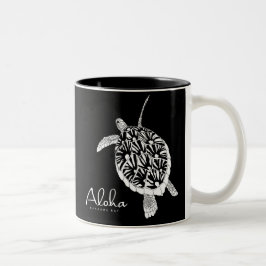 Hawaii Aloha Honu Turtle Zweifarbige Tasse