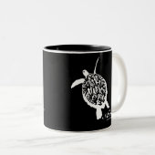 Hawaii Aloha Honu Turtle Zweifarbige Tasse (VorderseiteRechts)