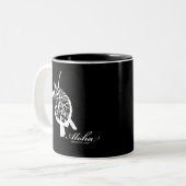 Hawaii Aloha Honu Turtle Zweifarbige Tasse (Vorderseite Links)