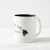 Hawaii-Aloha-Inseln Zweifarbige Tasse (VorderseiteRechts)