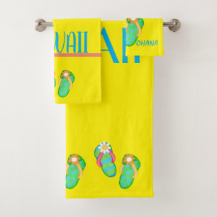 Hawaii Aloha Kollektion Badhandtuch Set