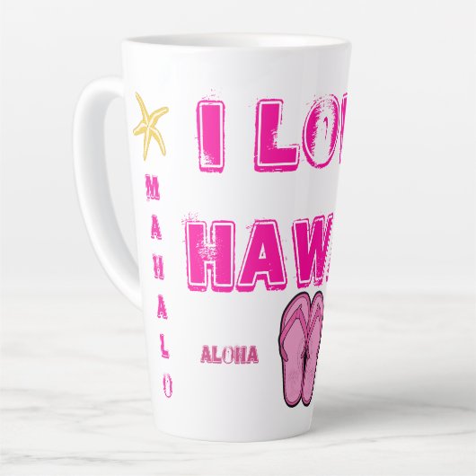 Hawaii Aloha Kollektion Milchtasse (Linke Ecke)