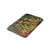 Hawaii Aloha Palm Hula Art Design Badematte (Schrägansicht)