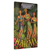Hawaii Aloha Palm Hula Art Design Klemmbrett (Rechts)
