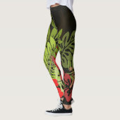 Hawaii Aloha Palm Hula Art Design Leggings (Links)