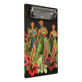 Hawaii Aloha Palm Hula Art Design Mini Klemmbrett (Schrägansicht)