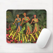 Hawaii Aloha Palm Hula Art Design Mousepad (Mit Mouse)