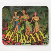 Hawaii Aloha Palm Hula Art Design Mousepad (Vorne)