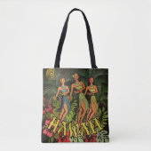 Hawaii Aloha Palm Hula Art Design Tasche (Vorderseite)