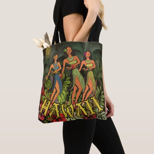 Hawaii Aloha Palm Hula Art Design Tasche (Von Nahem)