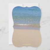 Hawaii Aloha Plumeria-Blumen-Strand-Hochzeit lädt Einladung (Rückseite)