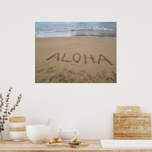 Hawaii Aloha Poster (Küche)