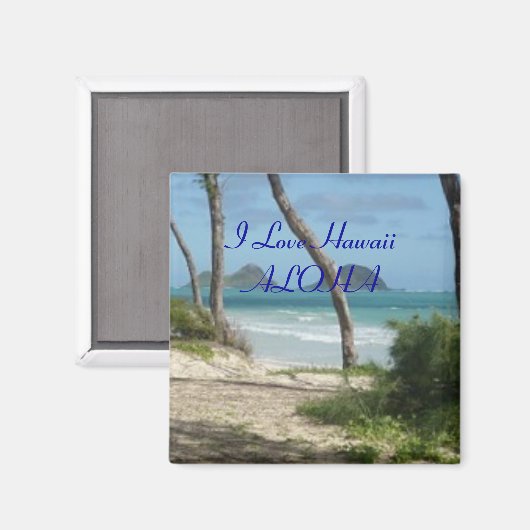 HAWAII-ALOHA-SAMMLUNG MAGNET (Vorderseite/Rückseite)