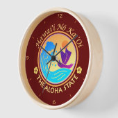 Hawaii Aloha Staat Clock Uhr (Winkel)