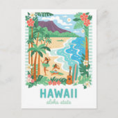 Hawaii Aloha Staat USA Summer Travel Postkarte (Vorderseite)
