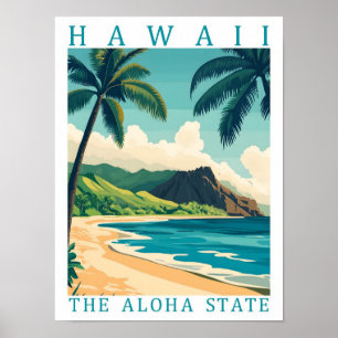 Hawaii Aloha Staat USA Travel Place Poster