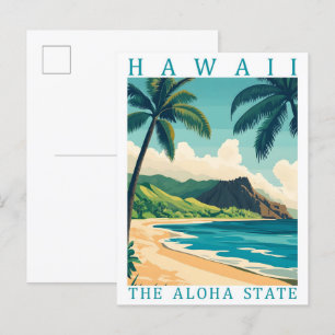 Hawaii Aloha Staat USA Travel Place Postkarte