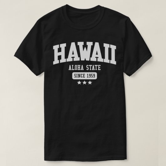 Hawaii Aloha Staat White T-Shirt (Design vorne)